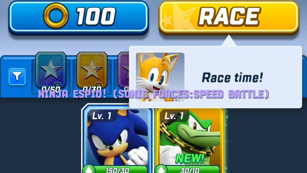 Ninja espio! (Sonic forces:speed battle)