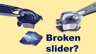 How to fix broken zipper slider