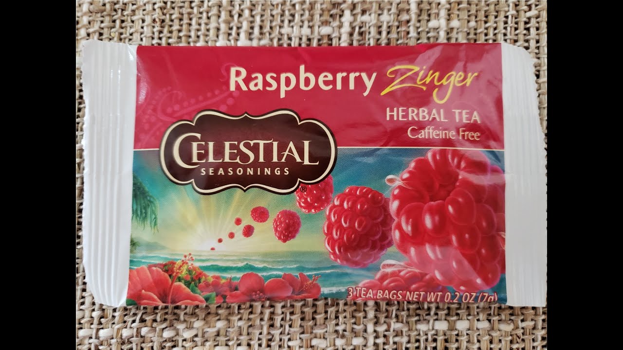 Tea Reviews - Celestial Raspberry Zinger - YouTube