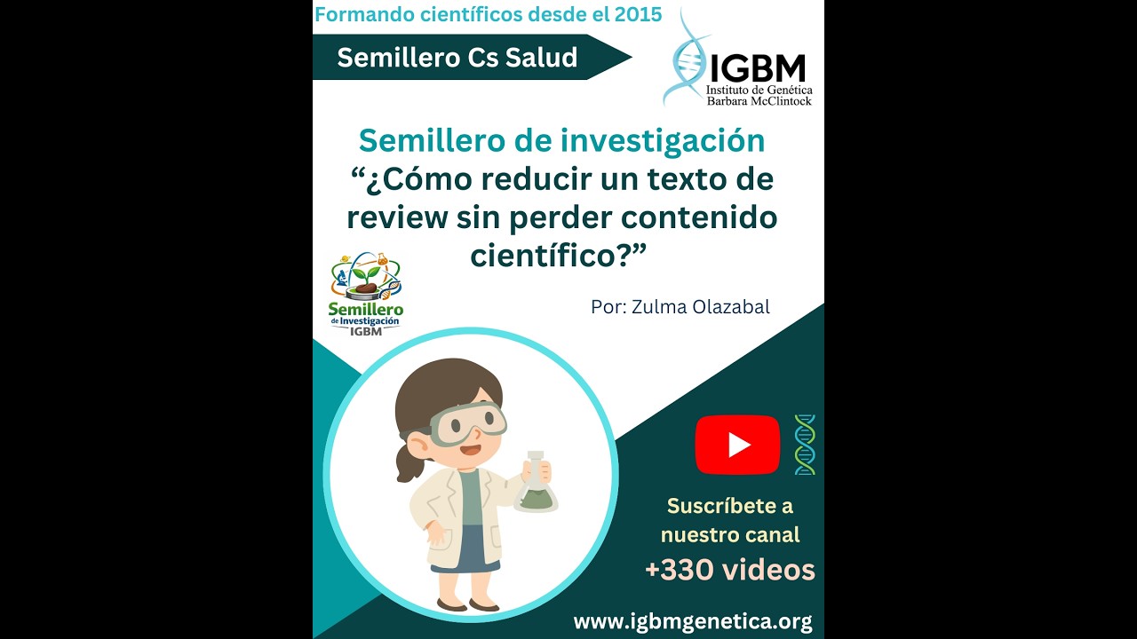 Semillero de investigación “¿Cómo reducir un texto de review sin perder contenido científico?”