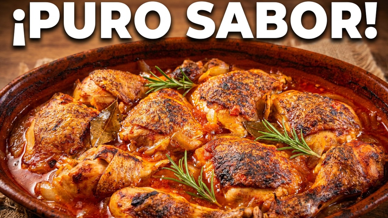 Pollo al horno con tomate, como el de mi abuela 🍅: receta fácil, rápida y muy jugosa