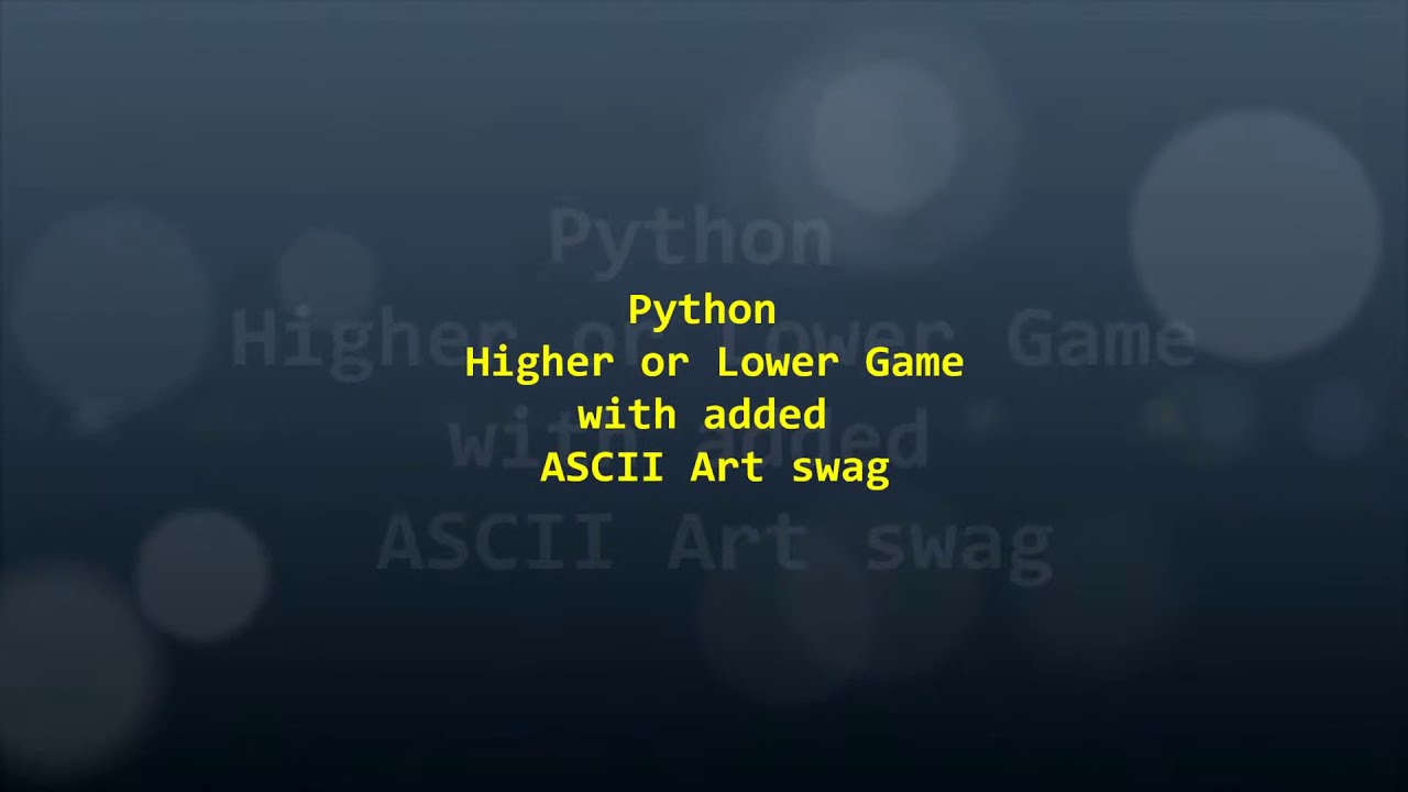 Yr10 Computer Science ASCII Art - YouTube