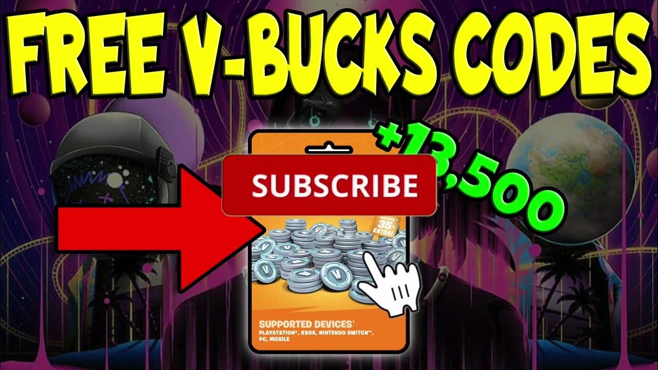 How to get FREE VBucks Codes for Fortnite 2023 13500 Free VBucks Glitch YouTube
