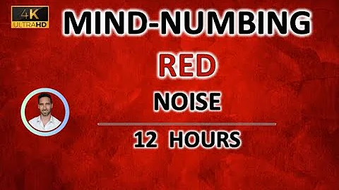 Mind-numbing Red Noise 12 Hours BLACK SCREEN   Study, Sleep, Tinnitus Relief and Focus