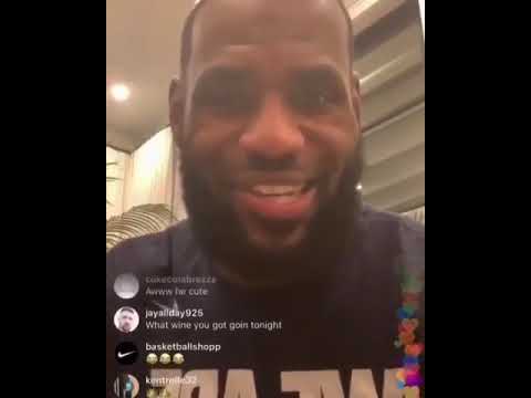 FUNNY - LEBRON JAMES SEES MICHAEL BLACKSON IG LIVE COMMENT