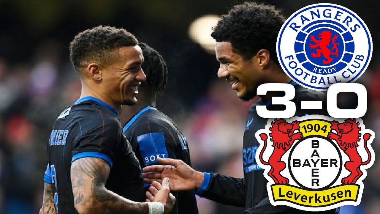BEALE BALL BABY!!! RANGERS 3-0 BAYER LEVERKUSEN | MATCH REVIEW ...