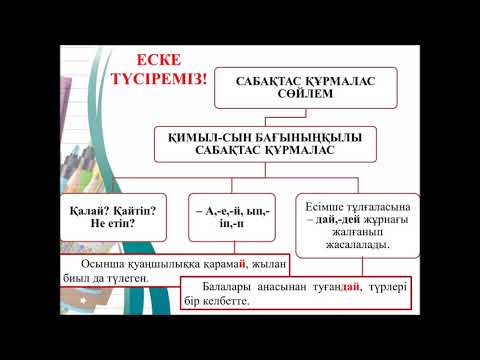 Бейне: Сөйлемдегі ынтымақтастығы қалай қойылады?