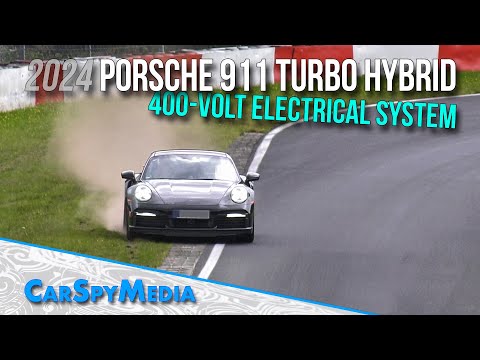 2024 Porsche 911 Turbo S E-Hybrid Prototype Spied Testing 400-Volt Electrical System At Nürburgring