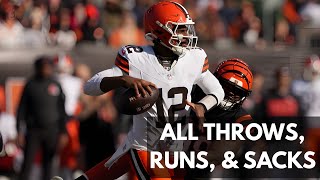 Shedeur Sanders vs Bengals – Every Throw, Run & Sack (Cleveland @ Cincinnati | Week 18 | All-22)