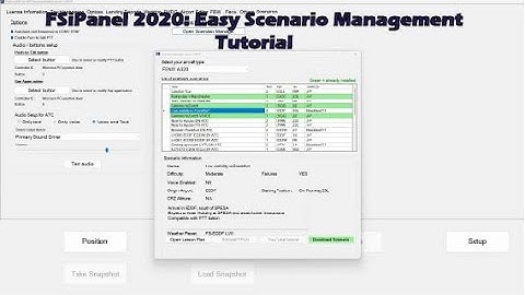 FSiPanel 2020: Explore the New Scenarios Manager - Easy Tutorial
