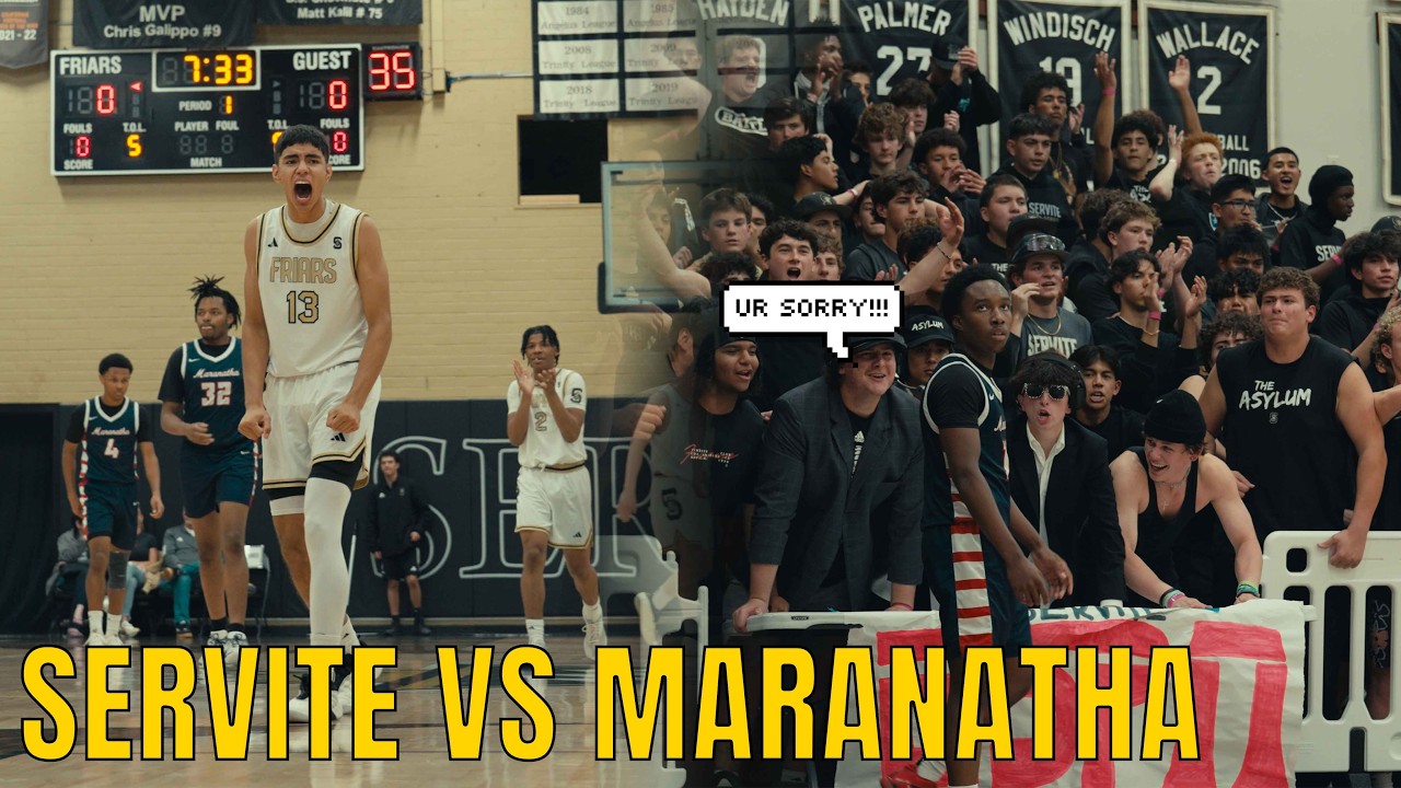#2 Saigier Smith couldn't be stopped... 🪣Servite vs Maranatha HS was a crazy matchup