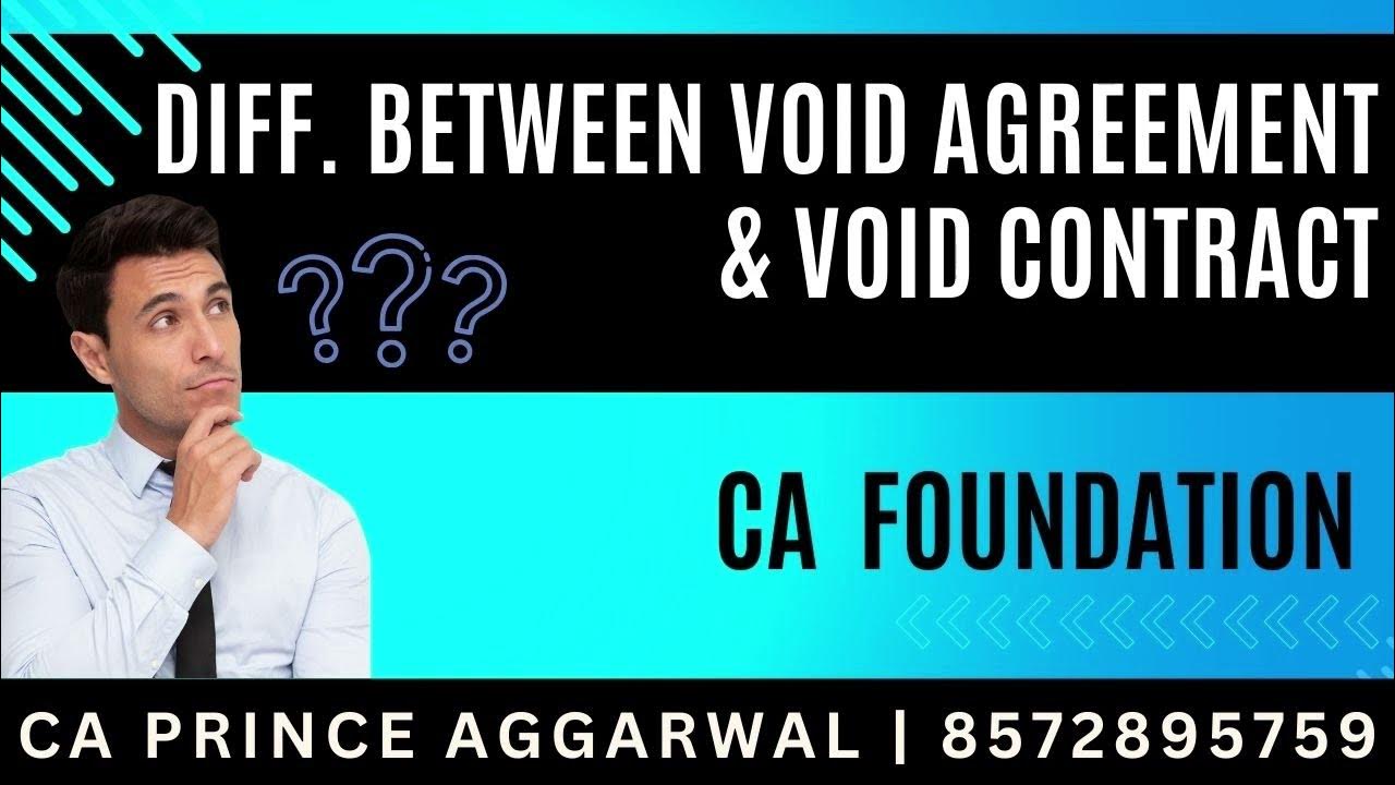 Difference Between Void Agreement And Void Ab Initio