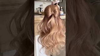 peinado facil con moño/peinados faciles/como hacer ondas al agua #hair #peluquería #tutorial