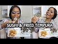 HOW TO MAKE SUSHI & TEMPURA PRAWNS| Namibian Youtuber