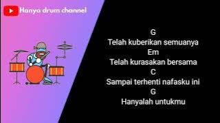 CAFEINE-HIDUPKU KAN DAMAIKAN HATIMU||HANYA DRUM(DRUM ONLY LIRIK&CHORD)