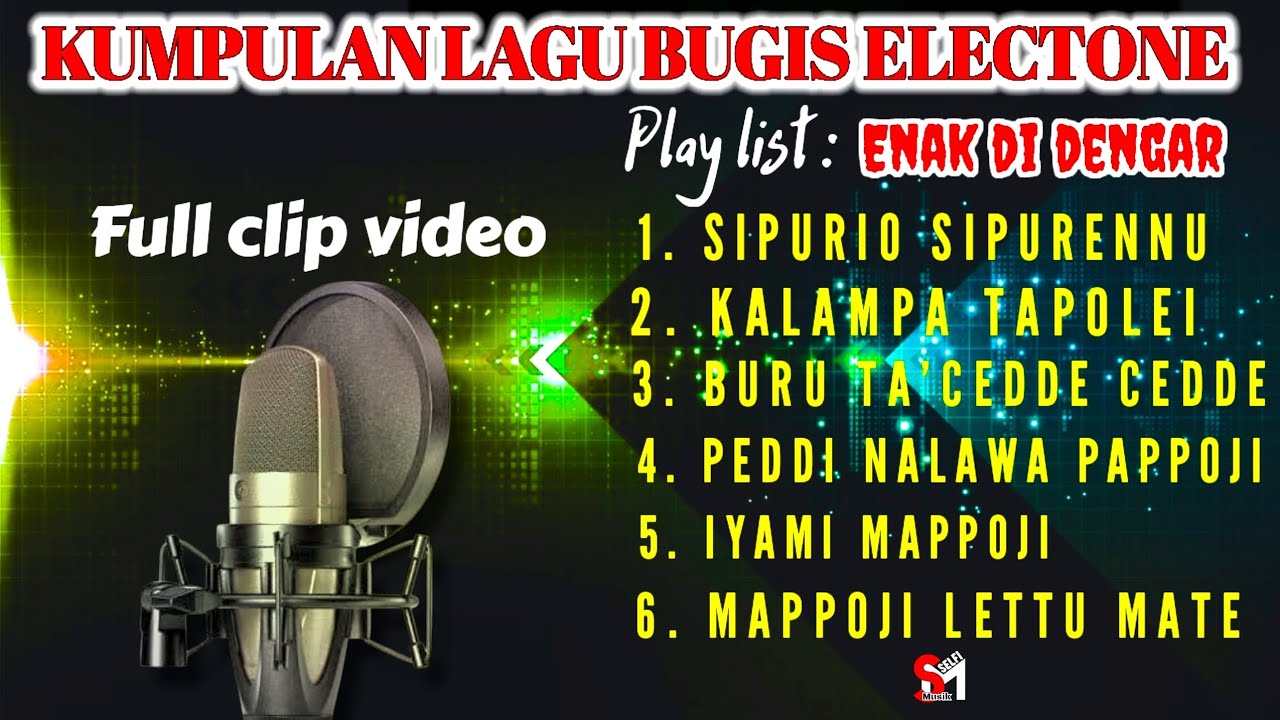 KUMPULAN LAGU BUGIS ELECTONE || PALING ENAK DI DENGAR 🔰