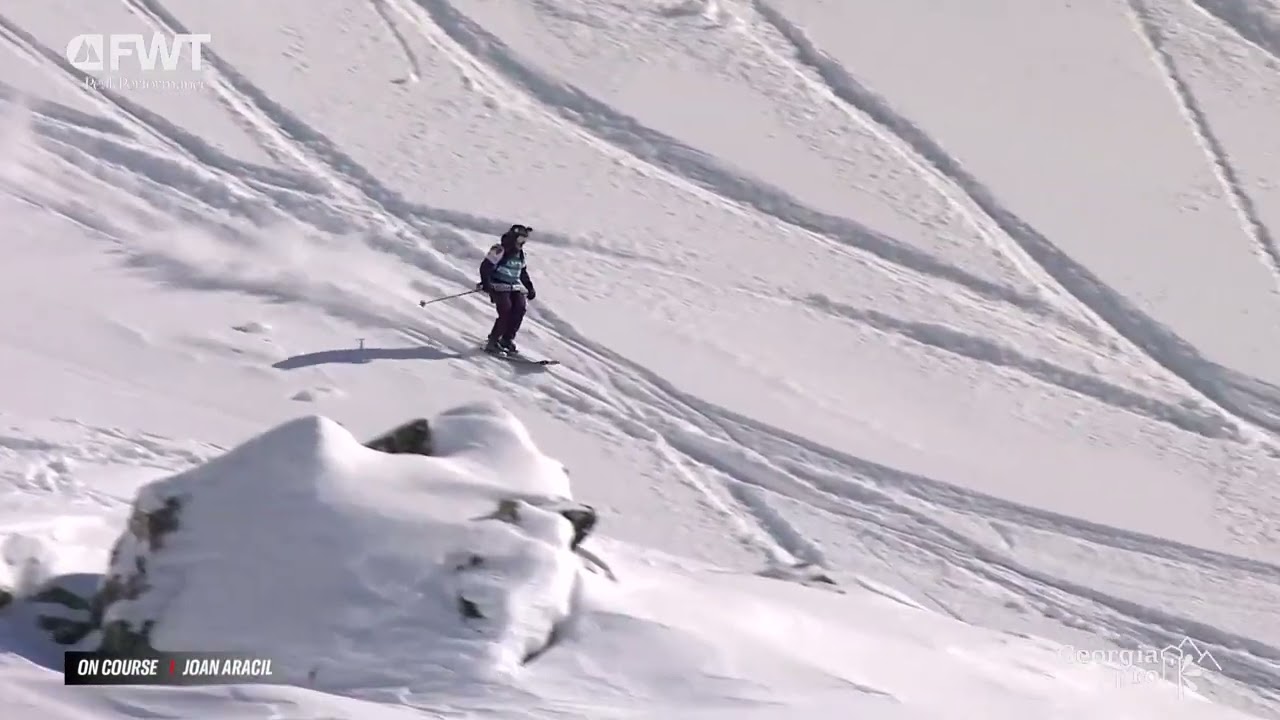 Joan Aracil firma una bajada espectacular en Georgia y escala posiciones en el Freeride World Tour