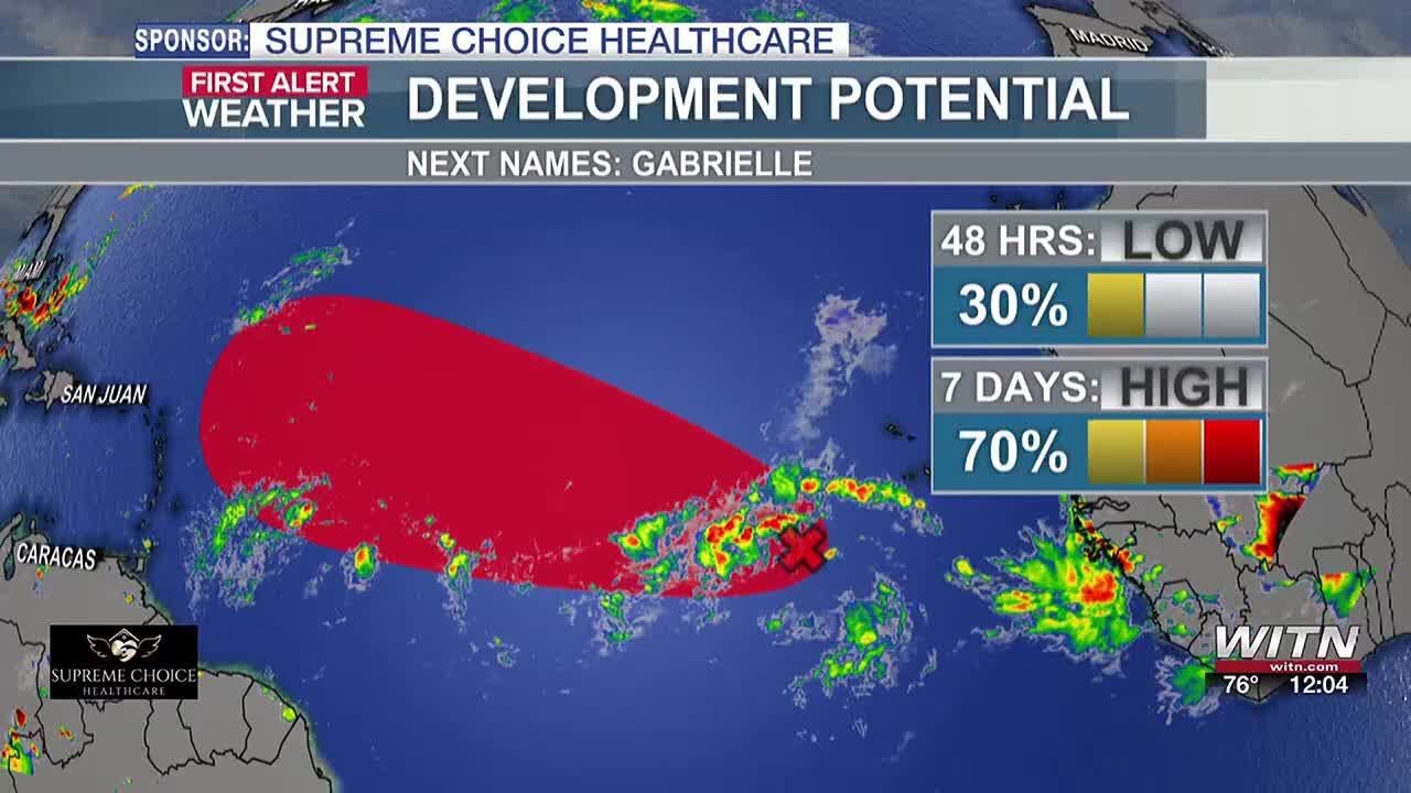 High chance of tropical development in deep Atlantic - YouTube