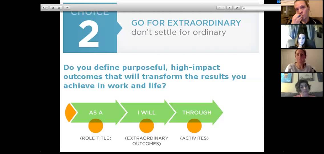 Warrior Nation Zoom with Rose Smith on time management 1-15-2015