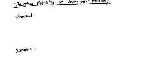 Concepts on Experimental Probability (VS Theoretical Probability)