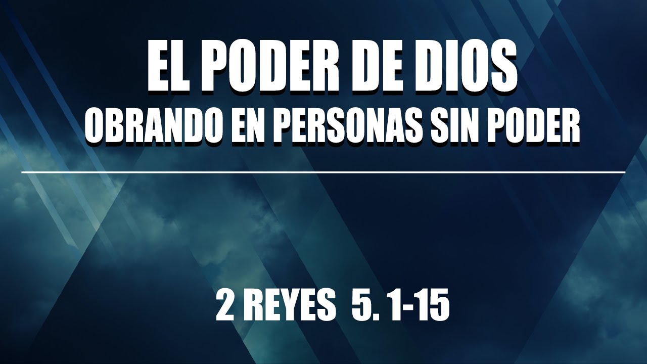 El Poder de Dios Obrando en Personas sin Poder Domingo 6 de Noviembre