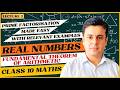 Fundamental Theorem of Arithmetic (Prime Factorisation) + Questions - Real Numbers - Class 10 Maths