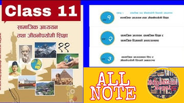 Class 11 ll Social studies and life skill education Note ll Unit 1 , Lesson 1,2,3