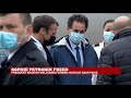 President Macron welcomes former hostage Sophie Petronin near Paris