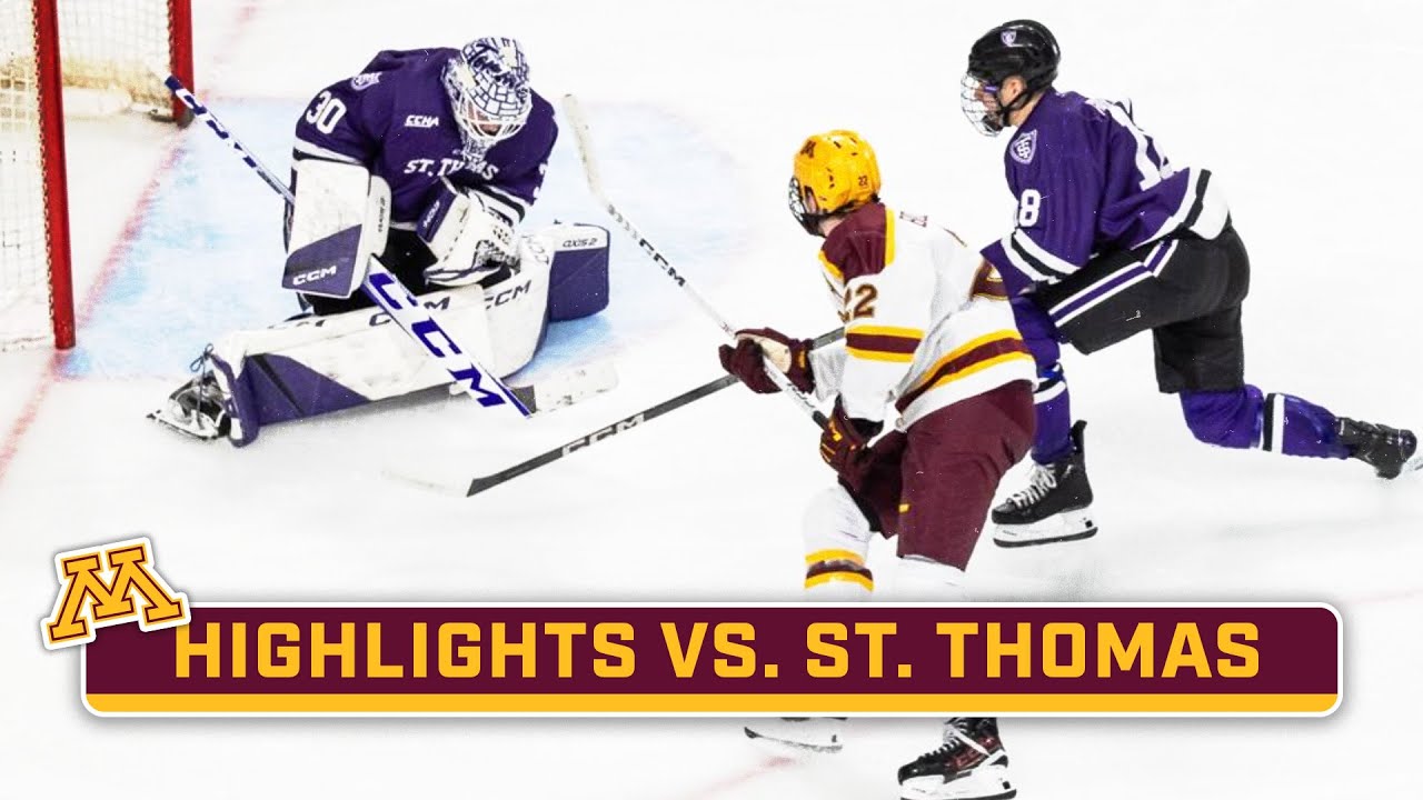 St. Thomas at Minnesota Highlights Big Ten Hockey Oct. 14, 2023