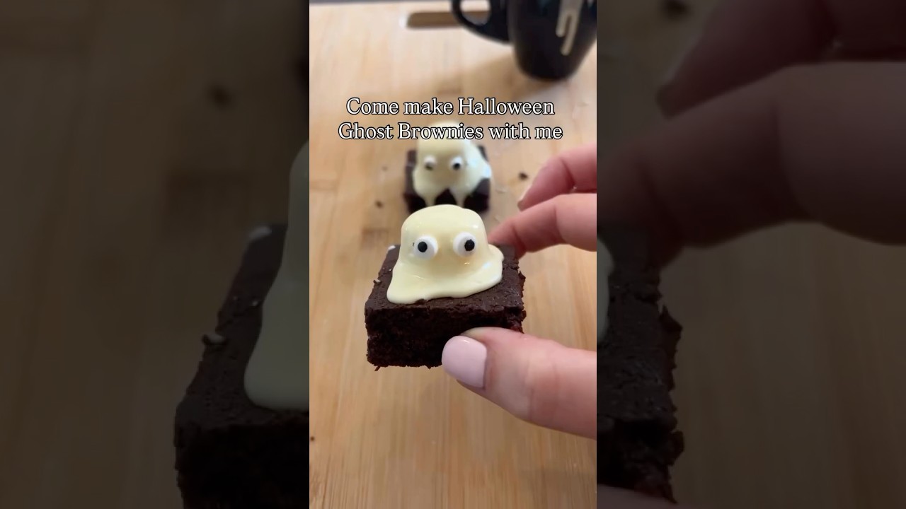 Halloween Brownie Ghosts