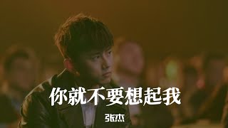 张杰 Jason Zhang【 你就不要想起我 】Music Lyrics