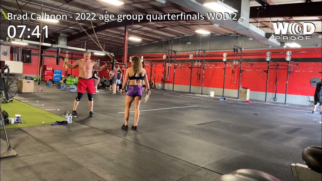 2022 CrossFit age group quarterfinals WOD 2 YouTube