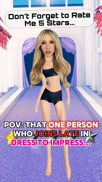 That “ONE PERSON” Who JOINS LATE in DRESS TO IMPRESS on ROBLOX…