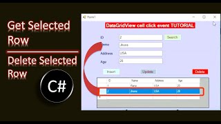 datagridview cell click event c#, Get Selected Row Values From DataGridView Into TextBox