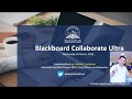 Blackboard Collaborate Ultra Overview