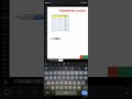 TRANSPOSE function in excel in Mobile.