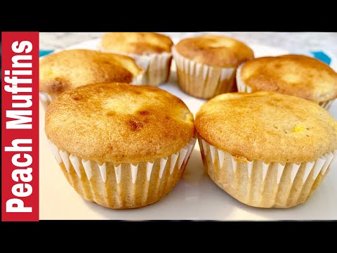 Video: How To Make Peach Muffins