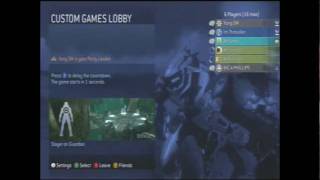 Halo 3 Custom Lobby cancel countdown
