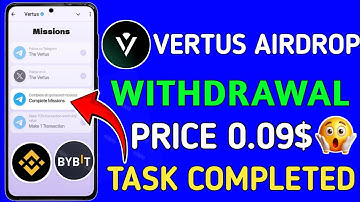 Vertus Airdrop Withdrawal || Vertus Airdrop ton transaction task || Vertus Airdrop New Update