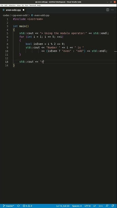 C++ | How To Check If a Number Is Even or Odd - YouTube