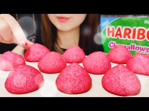 【咀嚼音】マシュマロルビーノ｜ASMR/Eating sounds