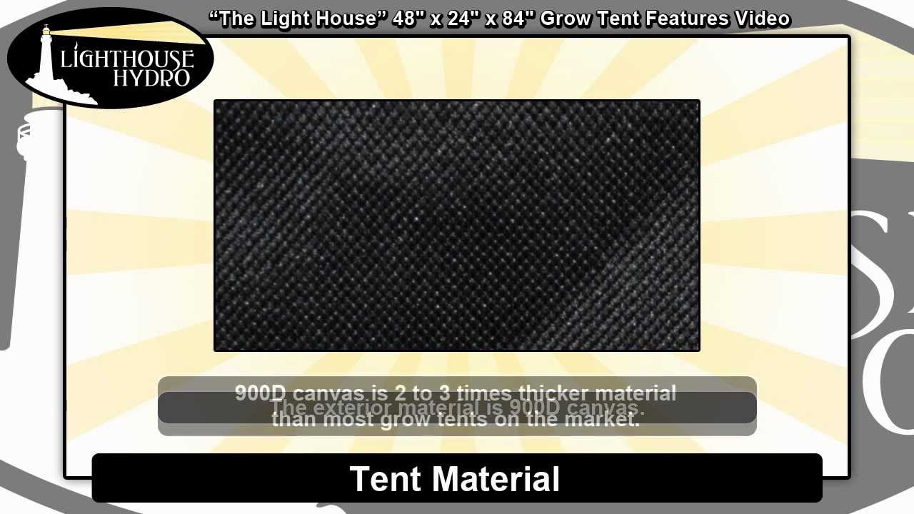 2012 Lighthouse Hydro Grow Tent - 4' x 2' x 7' Features Video