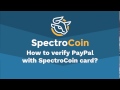 How to verify PayPal account with Bitcoin debit card؟