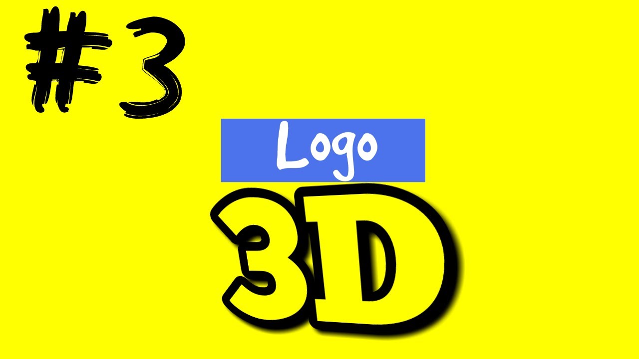 Membuat logo 3D! #3 - YouTube