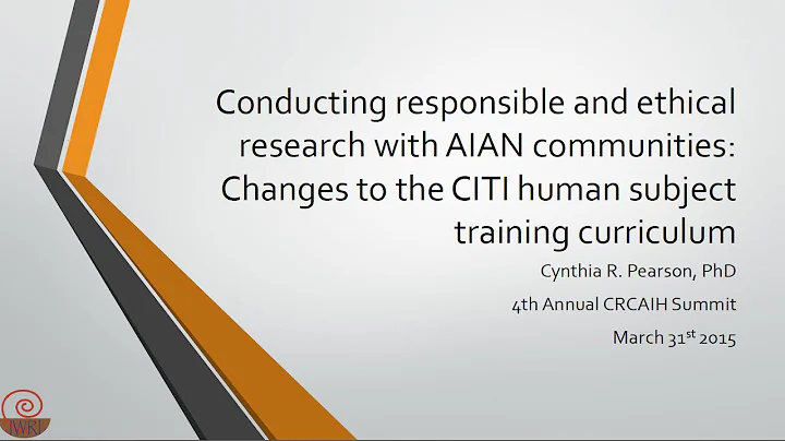 CRCAIH Summit 2016: Cynthia Pearson