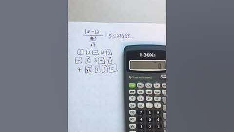TI-30XA z-score with sqrt (CLT)