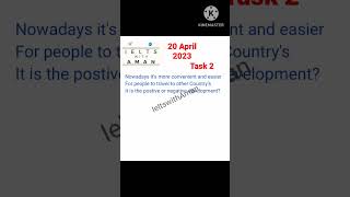 Task 2 on 20 April 2023 in ielts Exam//writing ielts/#ieltswithaman #writing #readings #listening