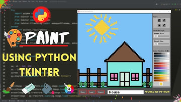 Paint Desktop App in Python | How to create Paint App using python | Paint Desktop | World of python