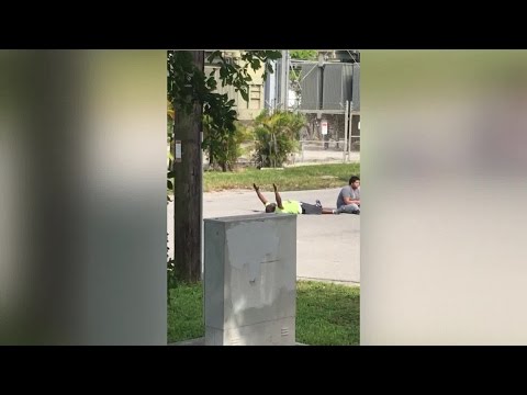 WATCH: Charles Kinsey before and after being shot