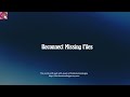 Tutorial 4 Reconnect Missing Files